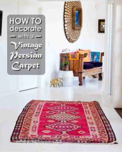 Corridor & Entrance Decorating Ideas - Using a secondhand Persian carpet in a corridor or entrance