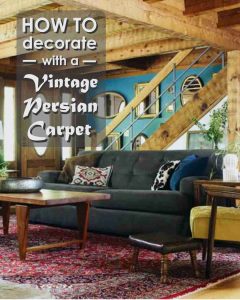 Lounge Decorating Ideas - How to use a secondhand Persian carpet in the lounge